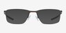 Oakley Socket 5.5 Satin Pewter MetalEyeglass Frames from EyeBuyDirect, with Tinted Lenses