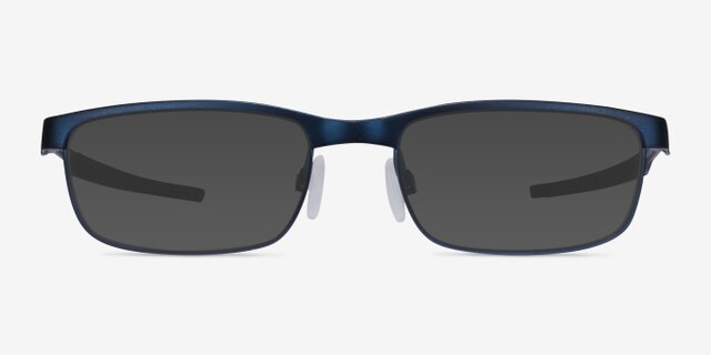 Oakley Steel Plate Powder Midnight MetalEyeglass Frames from EyeBuyDirect, with Tinted Lenses