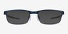 Oakley Steel Plate Powder Midnight MetalEyeglass Frames from EyeBuyDirect, with Tinted Lenses