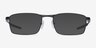 Oakley Fuller Satin Black MetalEyeglass Frames from EyeBuyDirect, with Tinted Lenses