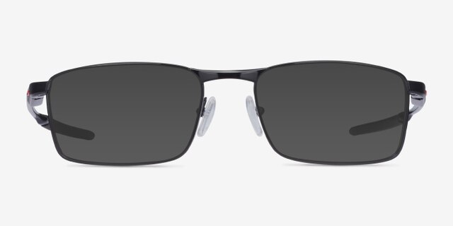 Oakley Fuller Polished Black MetalEyeglass Frames from EyeBuyDirect, with Tinted Lenses