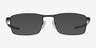 Oakley Fuller Polished Black MetalEyeglass Frames from EyeBuyDirect, with Tinted Lenses
