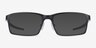 Oakley Base Plane Satin Black MetalEyeglass Frames from EyeBuyDirect, with Tinted Lenses