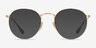 Ray-Ban RB3447V Round Gold MetalEyeglass Frames from EyeBuyDirect, with Tinted Lenses