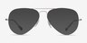 Ray-Ban RB6489 Aviator Silver MetalEyeglass Frames from EyeBuyDirect, with Tinted Lenses