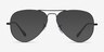 Ray-Ban RB6489 Aviator Black MetalEyeglass Frames from EyeBuyDirect, with Tinted Lenses