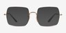 Ray-Ban Square Gold MetalEyeglass Frames from EyeBuyDirect, with Tinted Lenses
