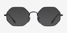 Ray-Ban Octagon Black MetalEyeglass Frames from EyeBuyDirect, with Tinted Lenses