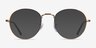 Ray-Ban RB3582V Round Bronze Copper MétalMontures de lunettes de vue d'EyeBuyDirect, Avec des Verres Teintés