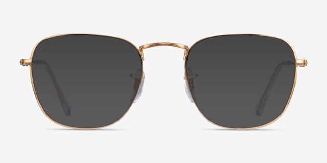 Ray-Ban RB3857V Gold MetalEyeglass Frames from EyeBuyDirect, with Tinted Lenses