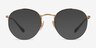 Ray-Ban RB3947V Round Gold MetalEyeglass Frames from EyeBuyDirect, with Tinted Lenses