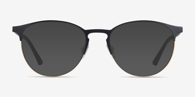 Ray-Ban RB6375 Black Gold MetalEyeglass Frames from EyeBuyDirect, with Tinted Lenses