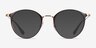 Ray-Ban RB6378 Brown Gold MetalEyeglass Frames from EyeBuyDirect, with Tinted Lenses