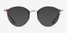 Ray-Ban RB6378 Brown Gold MétalMontures de lunettes de vue d'EyeBuyDirect, Avec des Verres Teintés
