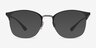 Ray-Ban RB6422 Black Silver MetalEyeglass Frames from EyeBuyDirect, with Tinted Lenses