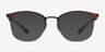 Ray-Ban RB6422 Tortoise Gold MetalEyeglass Frames from EyeBuyDirect, with Tinted Lenses