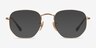 Ray-Ban RB6448 Gold MetalEyeglass Frames from EyeBuyDirect, with Tinted Lenses
