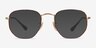 Ray-Ban RB6448 Tortoise Gold MetalEyeglass Frames from EyeBuyDirect, with Tinted Lenses