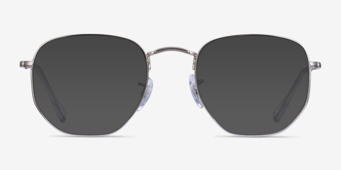 Ray-Ban RB6448 - Geometric Silver Frame Eyeglasses