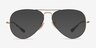 Ray-Ban RB6489 Aviator Tortoise Gold MetalEyeglass Frames from EyeBuyDirect, with Tinted Lenses