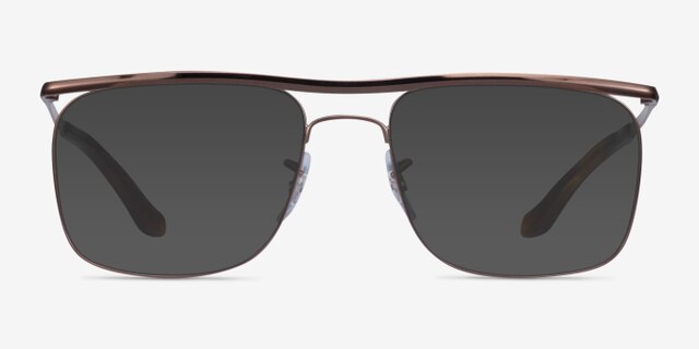 Ray-Ban RB6519 Brown MetalEyeglass Frames from EyeBuyDirect, with Tinted Lenses