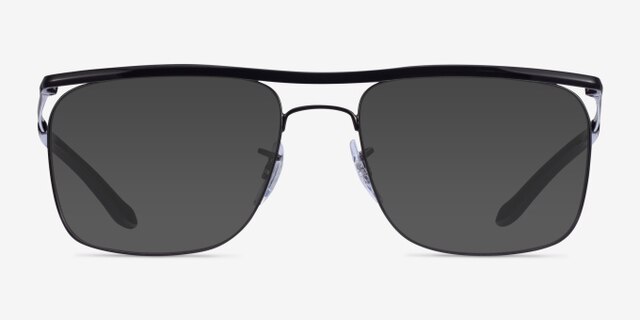 Ray-Ban RB6519 Noir MétalMontures de lunettes de vue d'EyeBuyDirect, Avec des Verres Teintés