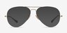 Ray-Ban RB6589 Gold MetalEyeglass Frames from EyeBuyDirect, with Tinted Lenses