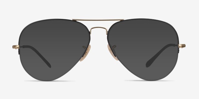 Ray-Ban RB6589 Black Gold MétalMontures de lunettes de vue d'EyeBuyDirect, Avec des Verres Teintés