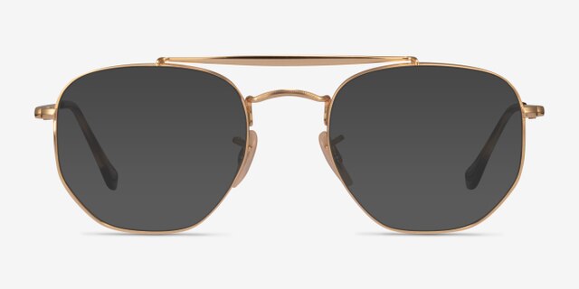 Ray-Ban RB3648V Gold MetalEyeglass Frames from EyeBuyDirect, with Tinted Lenses