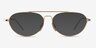Ray-Ban RB6454 Gold MetalEyeglass Frames from EyeBuyDirect, with Tinted Lenses
