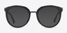 Oakley Top Knot Black & Silver AcetateEyeglass Frames from EyeBuyDirect, with Tinted Lenses