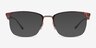 Ray-Ban RB6433 Tortoise Gold MetalEyeglass Frames from EyeBuyDirect, with Tinted Lenses