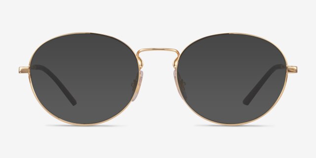 Ray-Ban RB6439 Gold MetalEyeglass Frames from EyeBuyDirect, with Tinted Lenses
