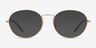 Ray-Ban RB6439 Gold MetalEyeglass Frames from EyeBuyDirect, with Tinted Lenses