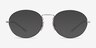 Ray-Ban RB6439 Black & Silver MetalEyeglass Frames from EyeBuyDirect, with Tinted Lenses