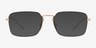 Ray-Ban RB6440 Black & Gold MetalEyeglass Frames from EyeBuyDirect, with Tinted Lenses