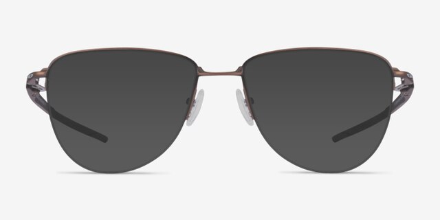 Oakley Plier Bronze TitaniumEyeglass Frames from EyeBuyDirect, with Tinted Lenses