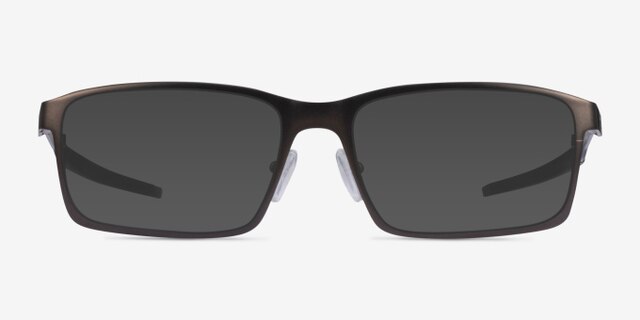 Oakley Base Plane Gunmetal MetalEyeglass Frames from EyeBuyDirect, with Tinted Lenses