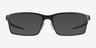 Oakley Base Plane Gunmetal MetalEyeglass Frames from EyeBuyDirect, with Tinted Lenses