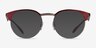 Ray-Ban RB6406 Red MetalEyeglass Frames from EyeBuyDirect, with Tinted Lenses