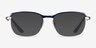Ray-Ban RB6420 Blue Silver MetalEyeglass Frames from EyeBuyDirect, with Tinted Lenses