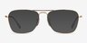 Ray-Ban RB6536 Gold MetalEyeglass Frames from EyeBuyDirect, with Tinted Lenses
