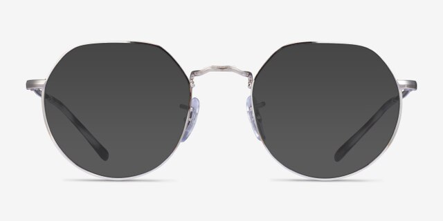Ray-Ban RB6465 Jack Silver Ivory Tortoise MetalEyeglass Frames from EyeBuyDirect, with Tinted Lenses