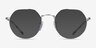 Ray-Ban RB6465 Jack Silver Ivory Tortoise MetalEyeglass Frames from EyeBuyDirect, with Tinted Lenses