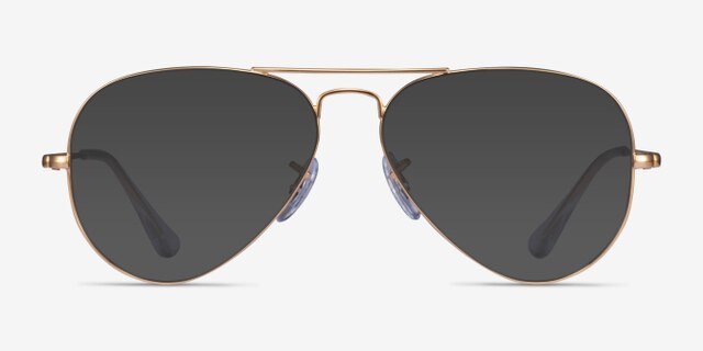 Ray-Ban Aviator Metal II Legend Gold MetalEyeglass Frames from EyeBuyDirect, with Tinted Lenses