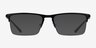 ARNETTE Tail Matte Black MétalMontures de lunettes de vue d'EyeBuyDirect, Avec des Verres Teintés