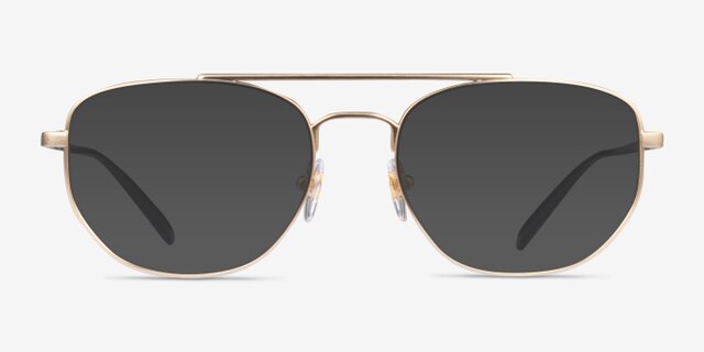 ARNETTE Layne Shiny Brushed Gold MetalEyeglass Frames from EyeBuyDirect, with Tinted Lenses