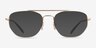 ARNETTE Layne Shiny Brushed Gold MetalEyeglass Frames from EyeBuyDirect, with Tinted Lenses