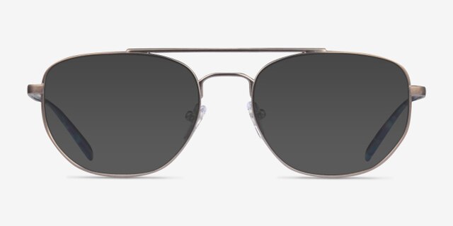 ARNETTE Layne Shiny Brushed Gunmetal MetalEyeglass Frames from EyeBuyDirect, with Tinted Lenses
