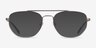 ARNETTE Layne Shiny Brushed Gunmetal MetalEyeglass Frames from EyeBuyDirect, with Tinted Lenses